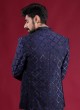 Patch Work Blue Imported Suit